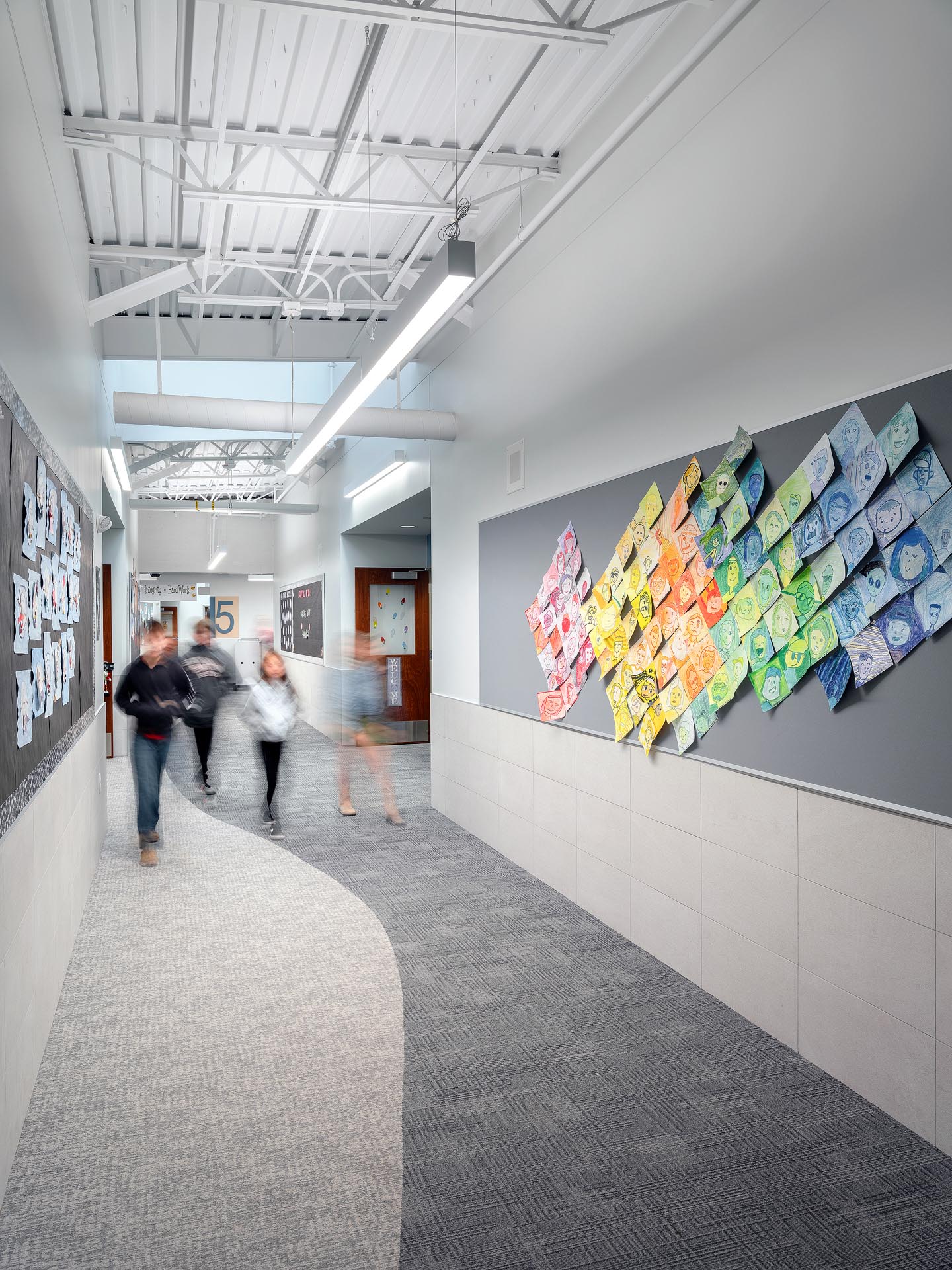 Interior Hallway Natural Light One - UCCS Anschutz Engineering Center - Diggles Photography