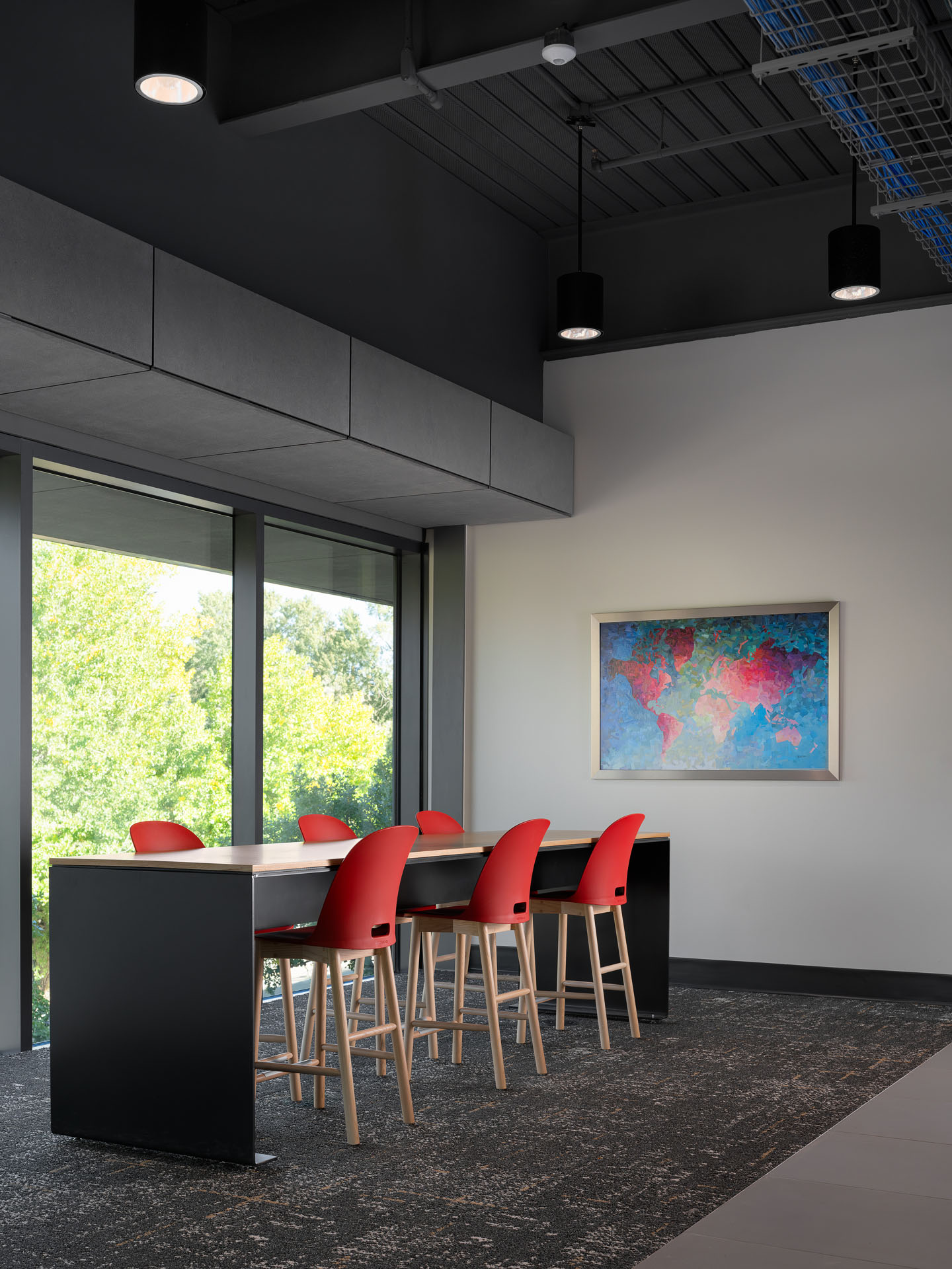 Interior 2nd Floor Gathering Area - Colorado School of Mines Beck Venture Center - Diggles Photography