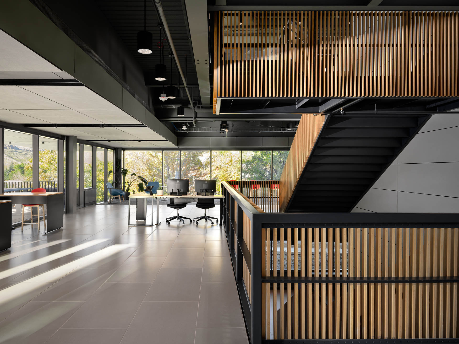 Interior 2nd Floor Lobby - Colorado School of Mines Beck Venture Center - Diggles Photography