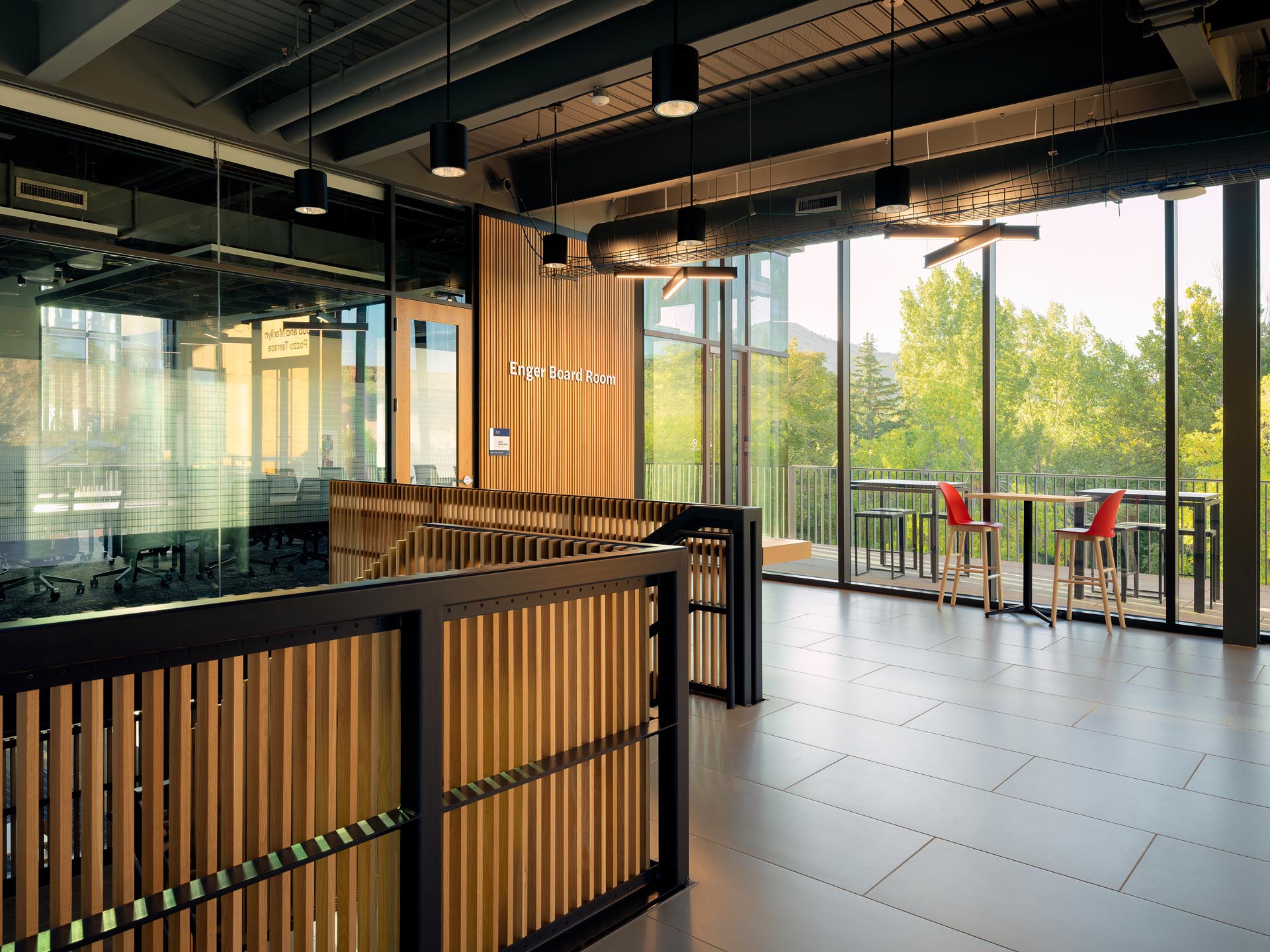 Interior 3rd Floor Landing - Colorado School of Mines Beck Venture Center - Diggles Photography