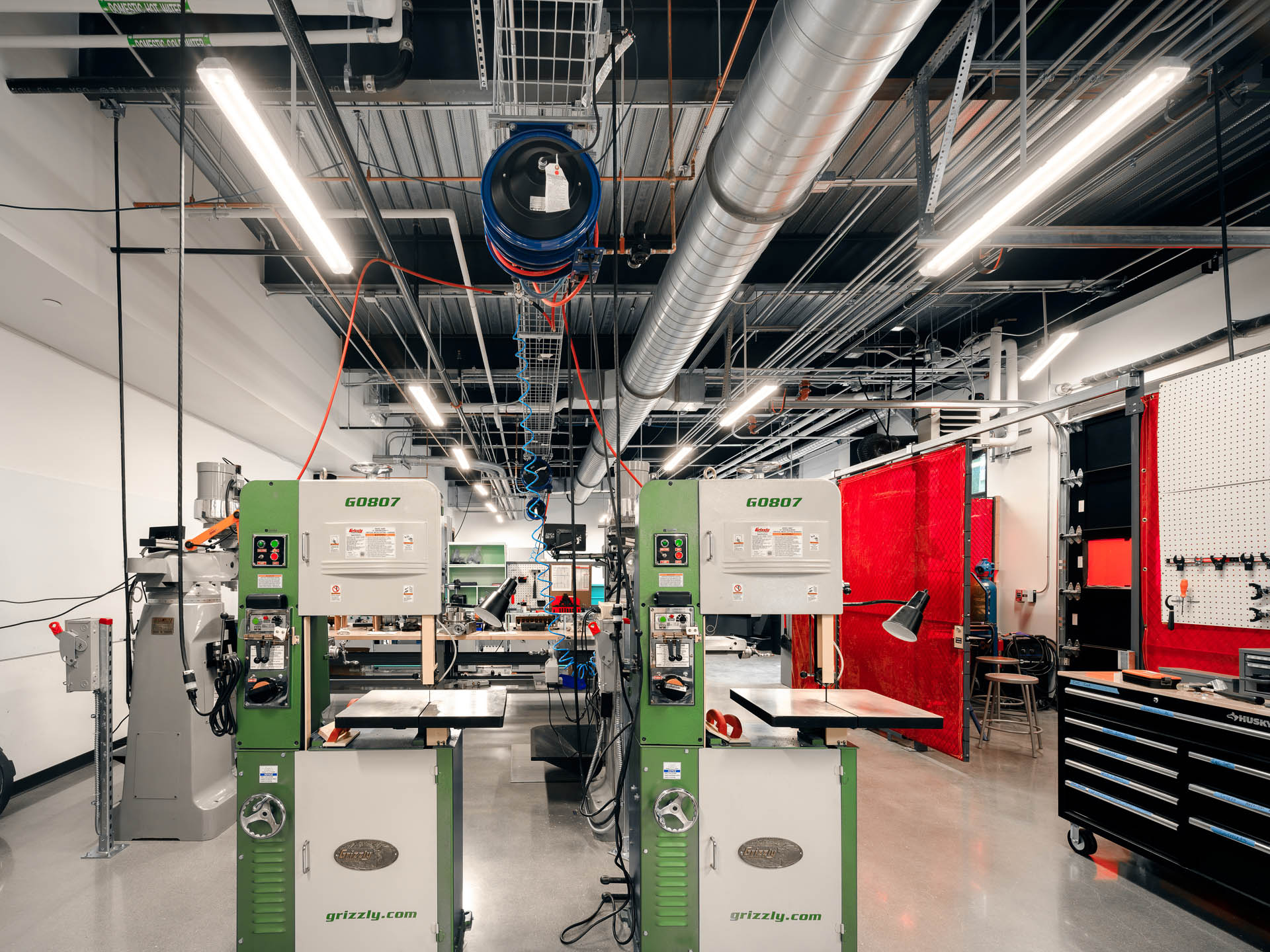 Interior Metal Shop - Colorado School of Mines Labriola Innovation Hub - Diggles Photography