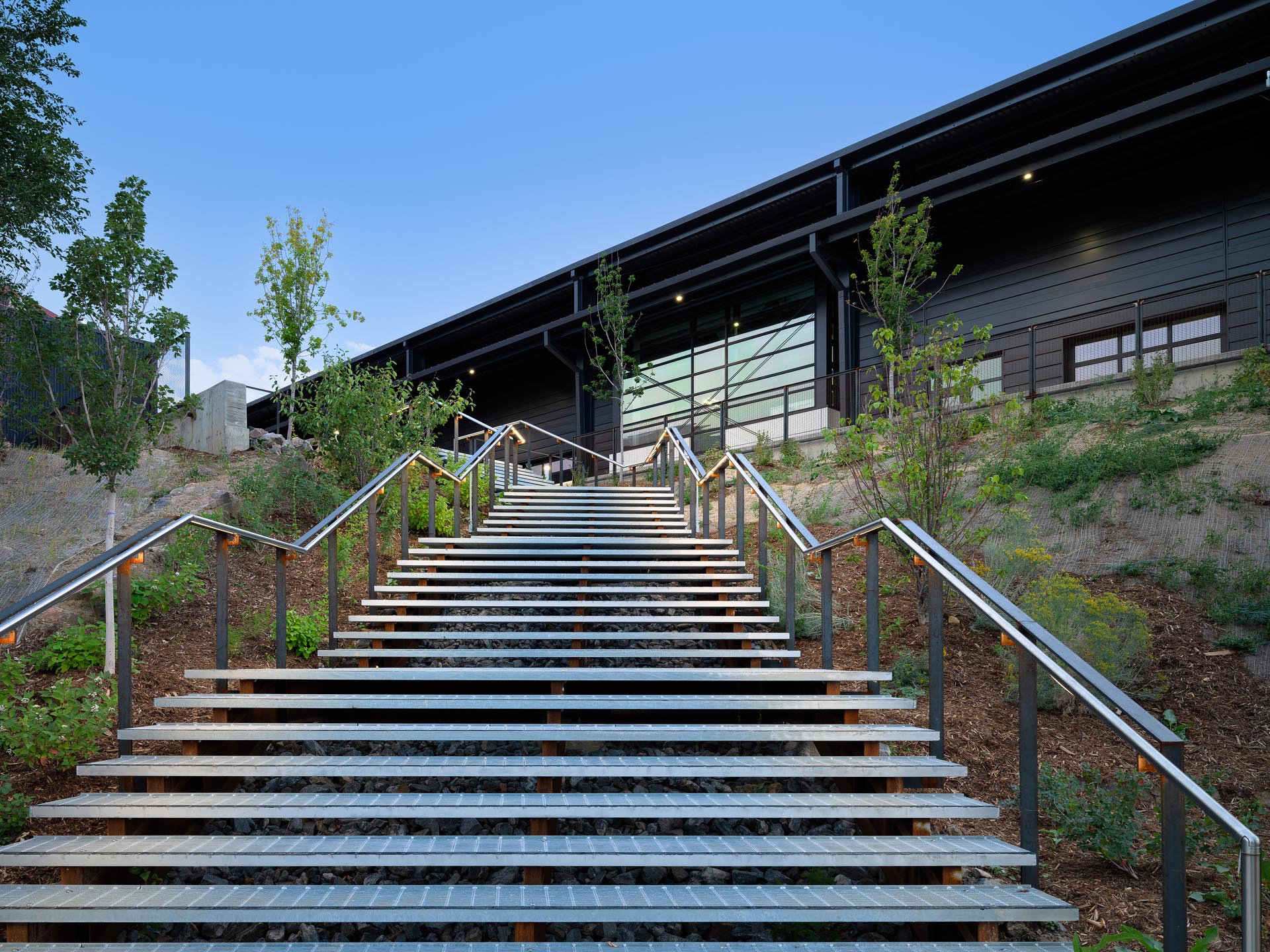 Exterior Innovation Complex Stairyway - Colorado School of Mines Labriola Innovation Hub - Diggles Photography